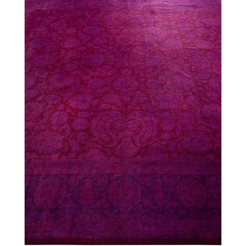 Fine Vibrance, One-of-a-Kind Hand-Knotted Area Rug - Red, 8' 2" x 10' 5" - 8' 2" x 10' 5"