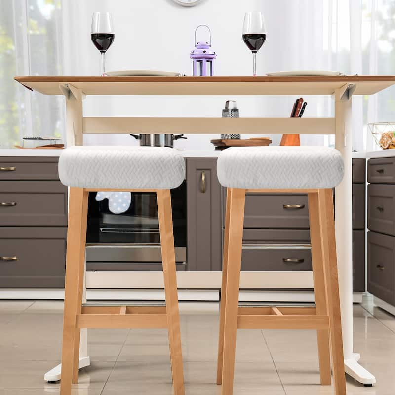 2pcs Stool Covers Rectangle, Bar Stool Covers Saddle Seat Cover