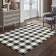 preview thumbnail 44 of 63, The Gray Barn Told Gait Indoor/Outdoor Gingham Check Area Rug 7'10" x 10'10" - Black/Ivory