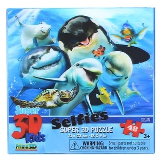 Ocean Selfie 48 Piece Super 3D Kids Jigsaw Puzzle - Bed Bath