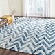 preview thumbnail 27 of 121, SAFAVIEH Dip Dye Marybeth Hand-tufted Wool Chevron Area Rug