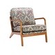 preview thumbnail 7 of 6, Solid Wood Frame Floral Armchair Lounge Chair for Living Room