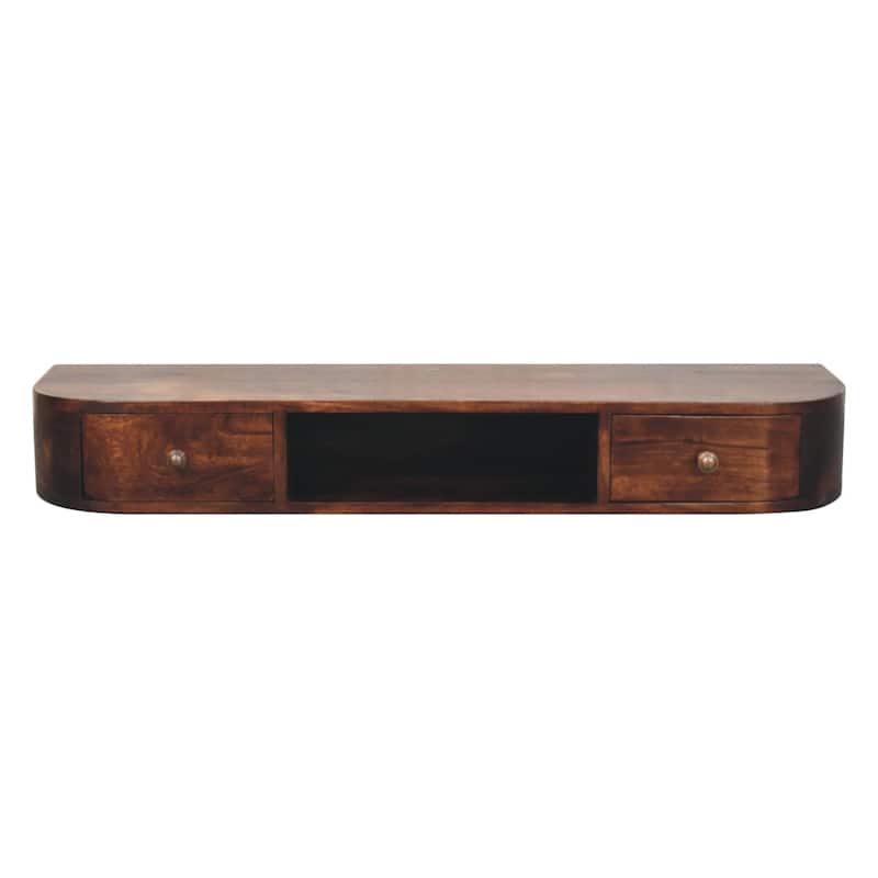Artisan Furniture Solid Wood Lunar 2 Drawer Floating Console