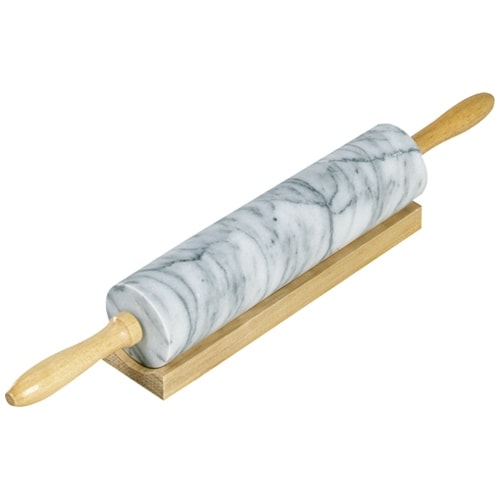 Fox Run 4050 Marble Rolling Pin, 2-3/8" x 10", White