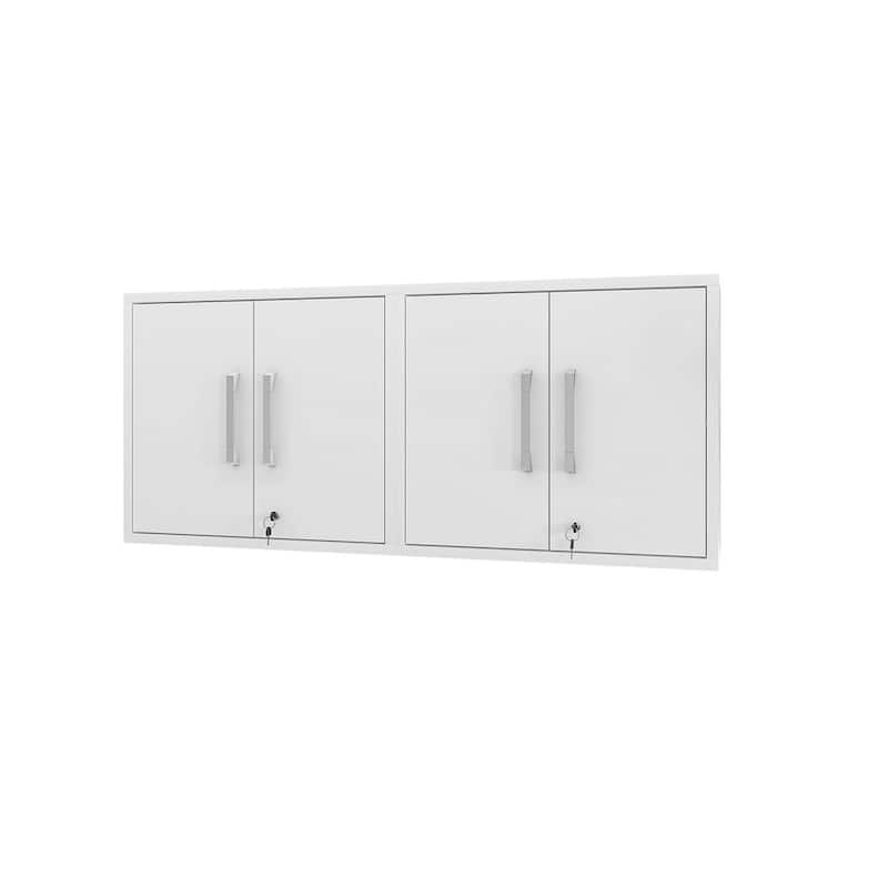 Manhattan Comfort Eiffel Floating Garage Cabinet (Set of 2)