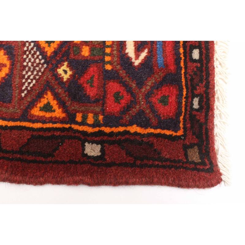 ECARPETGALLERY Hand-knotted Andelz Red Wool Rug - 4'5 x 6'3