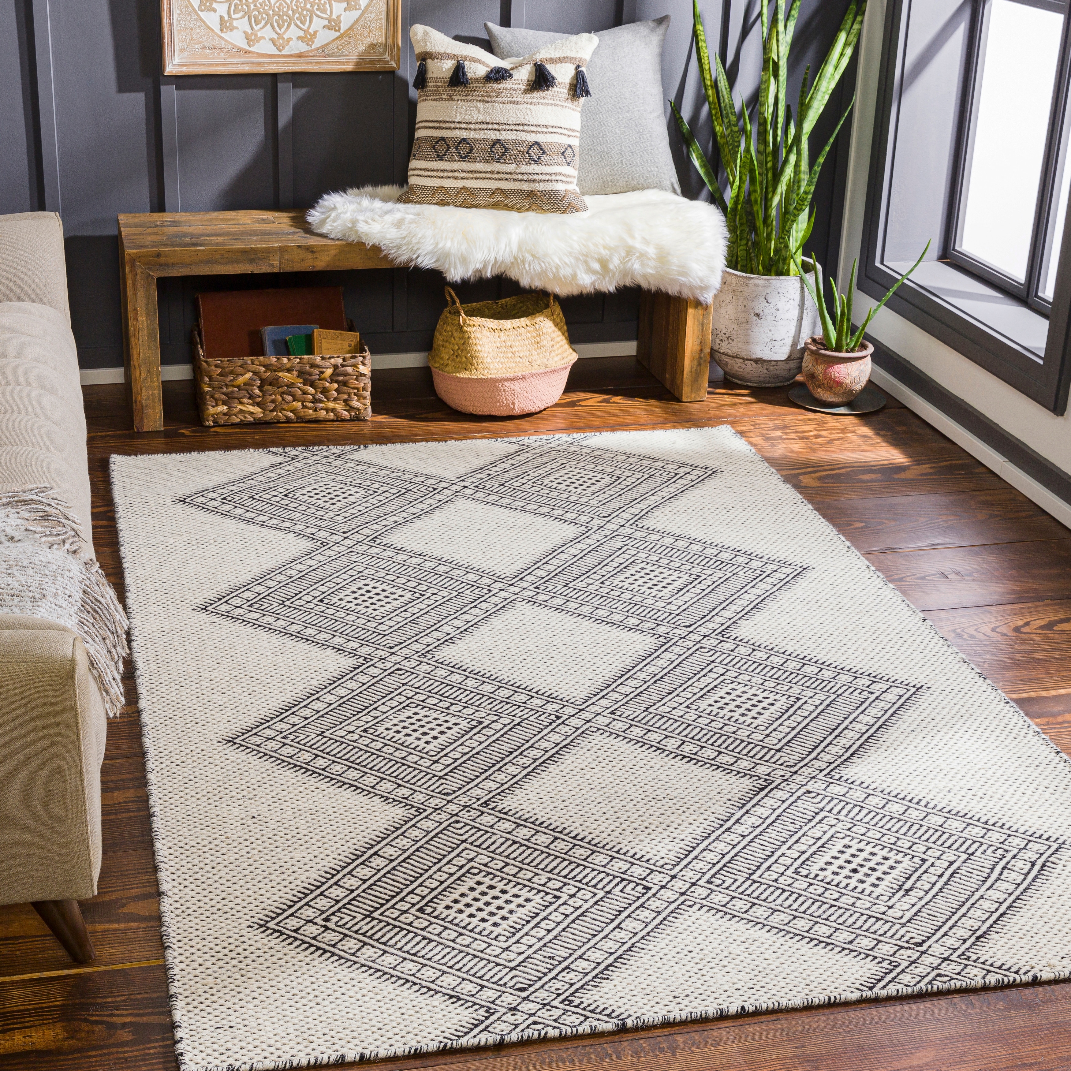 Artistic Weavers Bonolo Handmade Wool Boho Area Rug
