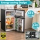 preview thumbnail 9 of 8, Costway 3.2 Cu.Ft Mini Refrigerator with Freezer Compact Fridge with - See Details