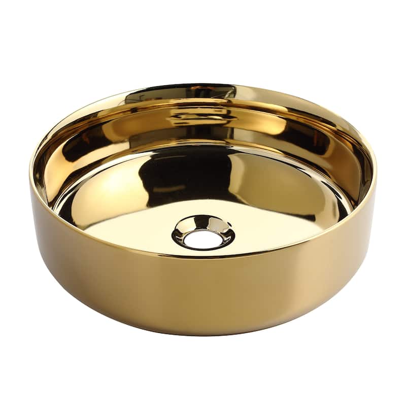 Ceramic Circular Vessel Bathroom Sink Art Sink