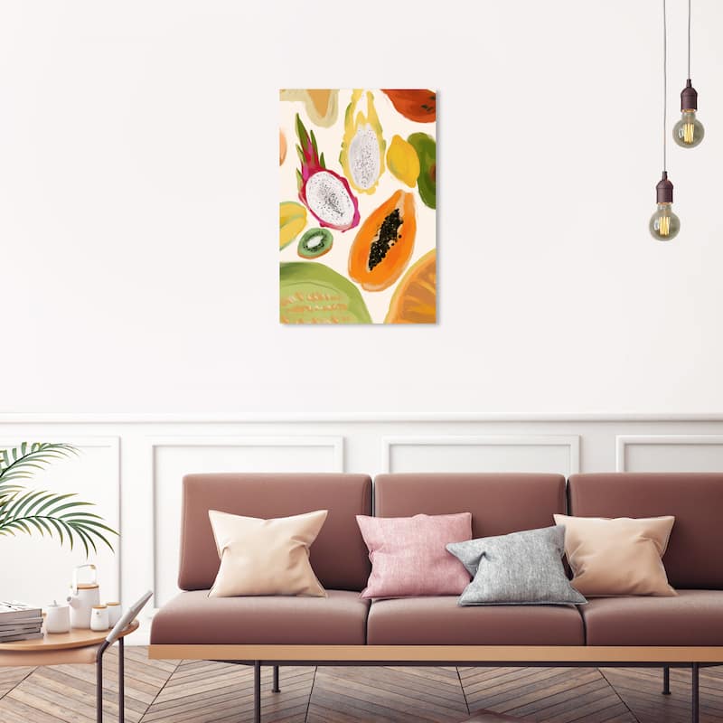 Wynwood Studio Canvas Food and Cuisine Fruit Variety Yellow and Tropical Wall Art Canvas Print - 30 x 20
