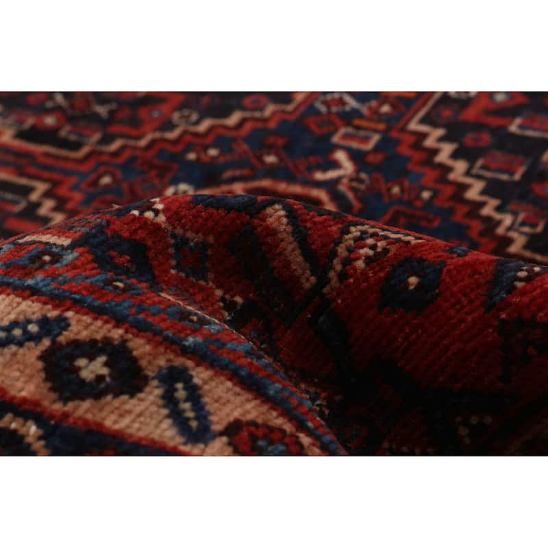 ECARPETGALLERY Hand-knotted Kayseri Vintage Red Wool Rug - 4'4 x 10'3
