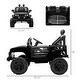 preview thumbnail 3 of 3, Battery-Powered 12V Kids Ride On Truck with Remote Control, Shock-Absorbing Wheels, Adjustable Speed, and LED Lights
