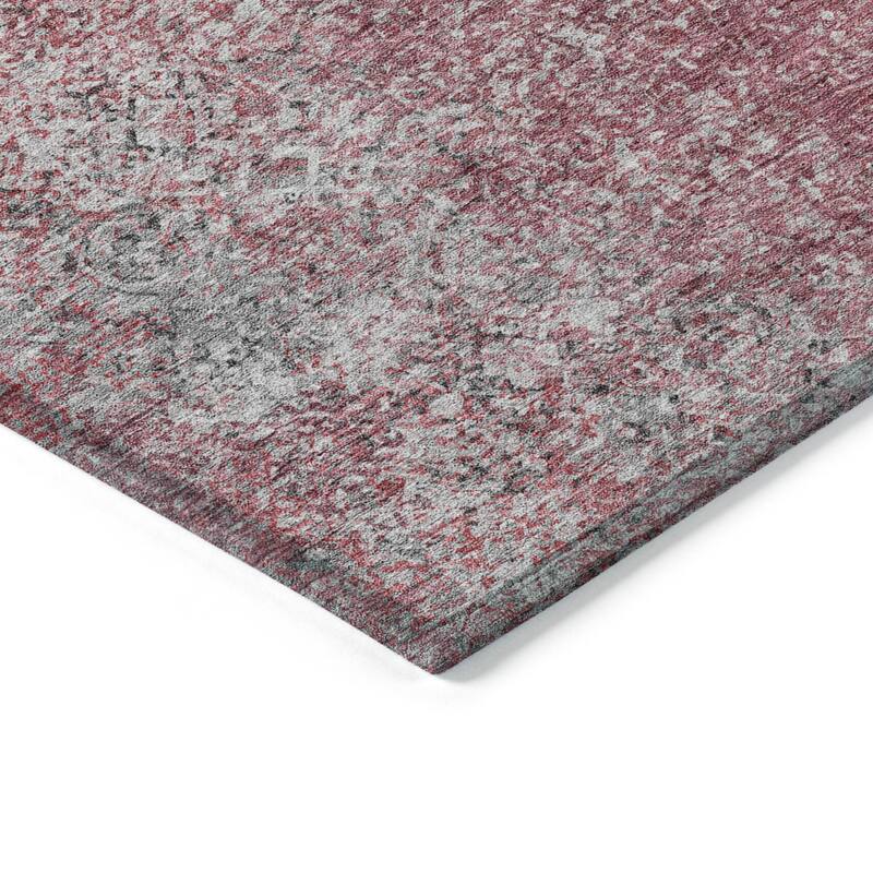 Machine Washable Indoor/ Outdoor Chantille Solid Contemporary Rug