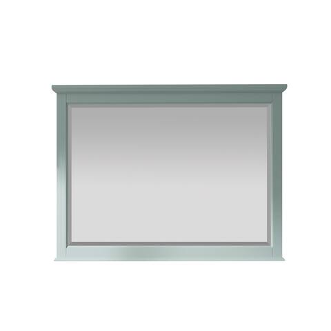 Lorna 48 Inch Rectangular Bathroom/Vanity Framed Wall Mirror In Green - 48 inches