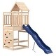 preview thumbnail 12 of 17, vidaXL Outdoor Playset Outdoor Backyard Playground Equipment for Kids Age 3-8 - 100" x 44.9" x 98"