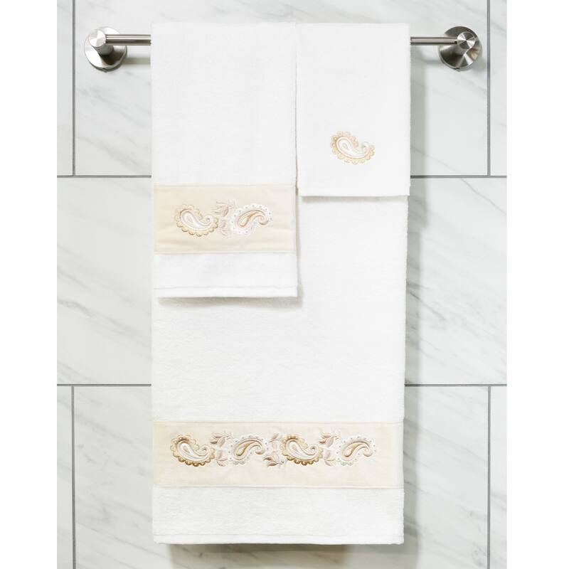 Authentic Hotel and Spa Turkish Cotton Mackenzie 2PC Hand Towel Set