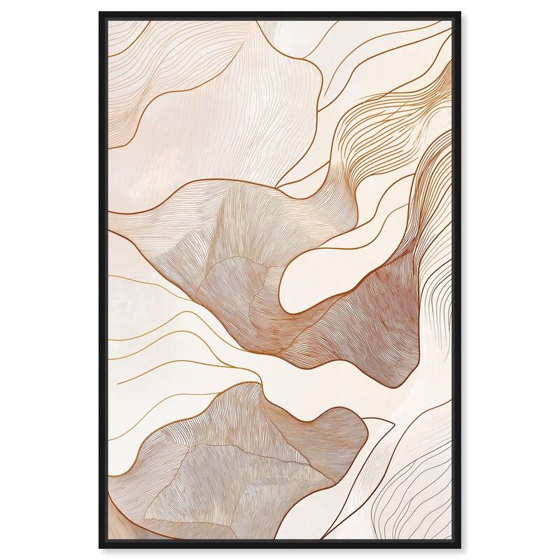 Contoured Reverie I Canvas by Art Remedy - 24" x 36" - Black