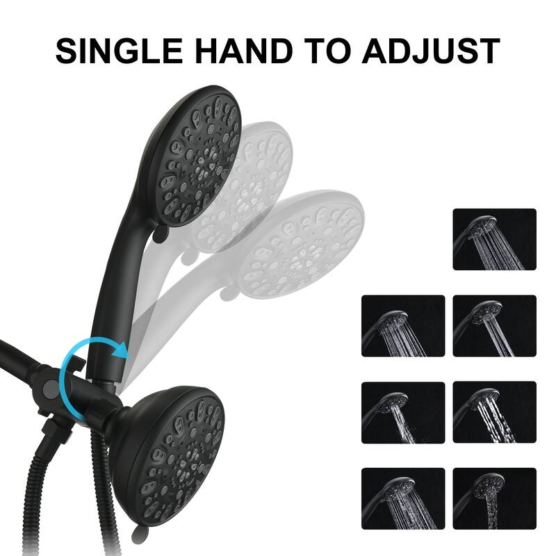 YASINU Dual 2 in 1 Shower Faucet Set with Valve Shower System Kit