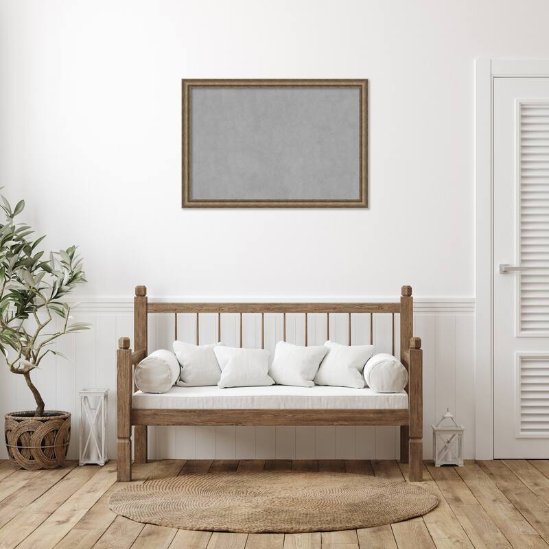 Amanti Art Angled Bronze Framed Magnetic Board