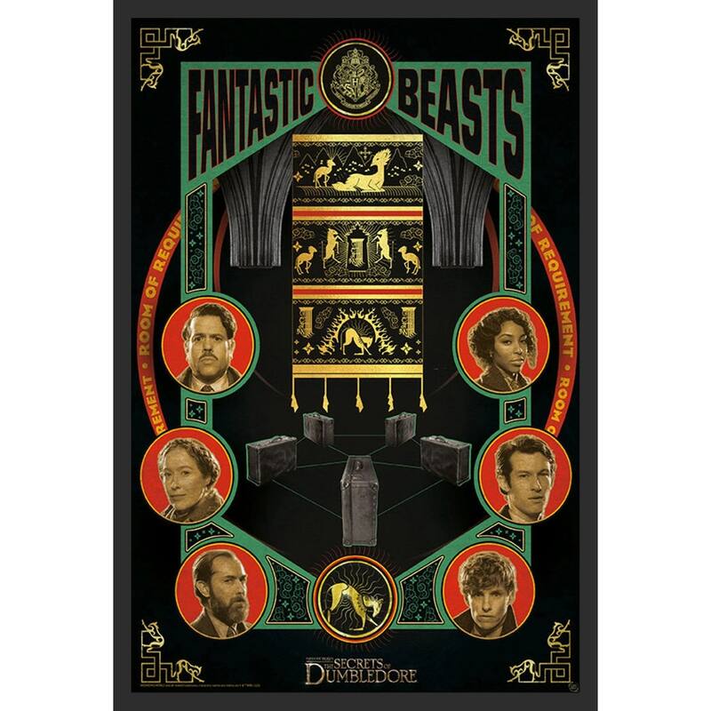 Fantastic Beasts - Secrets of Dumbledore - Casting Framed Art Poster - 24 x 36 Inch