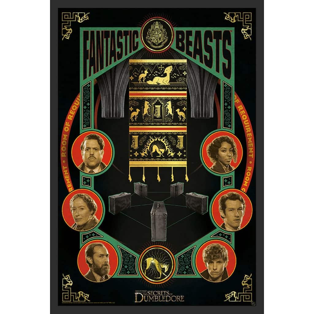 Fantastic Beasts - Secrets of Dumbledore - Casting Framed Art Poster - 24 x 36 Inch