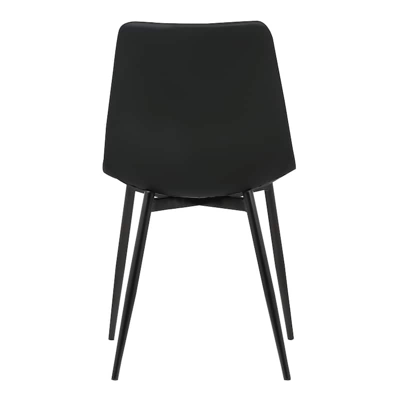 Monte Modern Upholstered Dining Chair in Faux Leather or Fabric