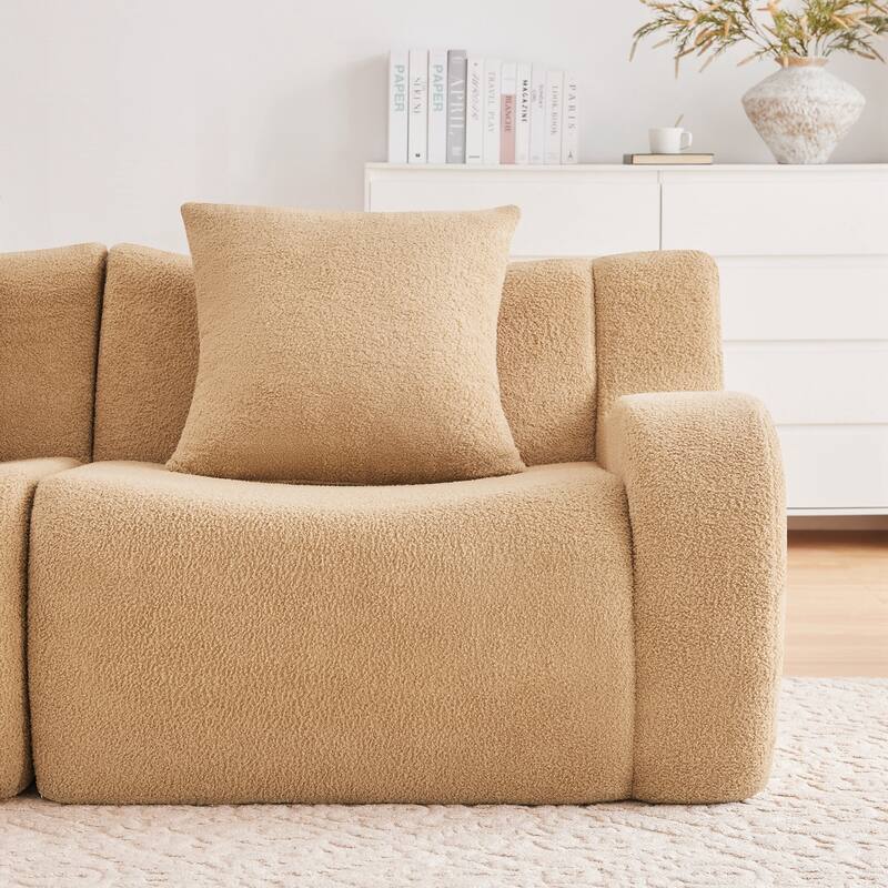 Boneless Sofa,No Assembly Required Streamlined Design