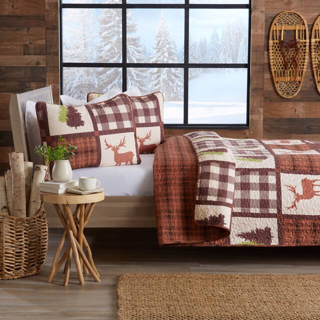 Great Bay Home Rustic Lodge All-Season Quilt Set