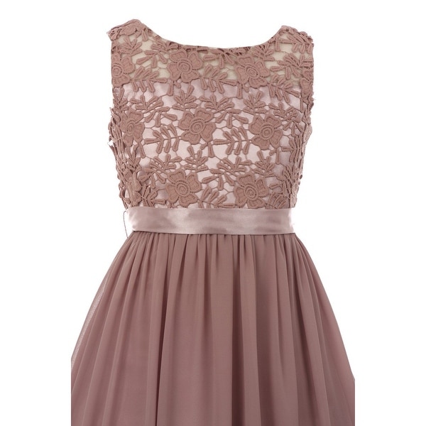 pink junior bridesmaid dresses