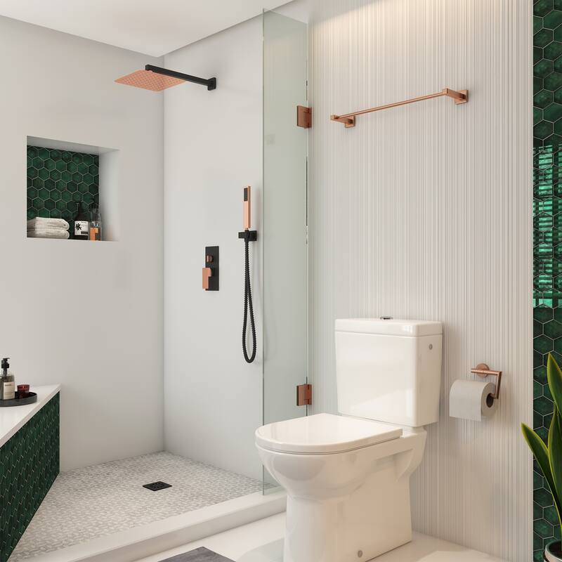 10 Inch High Pressure Square Shower System with Rough-in Valve