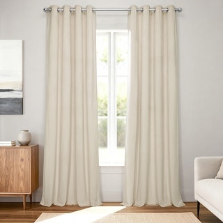 50 Ecru Blackout Curtain Panel 50” wide x 94” long main image 1