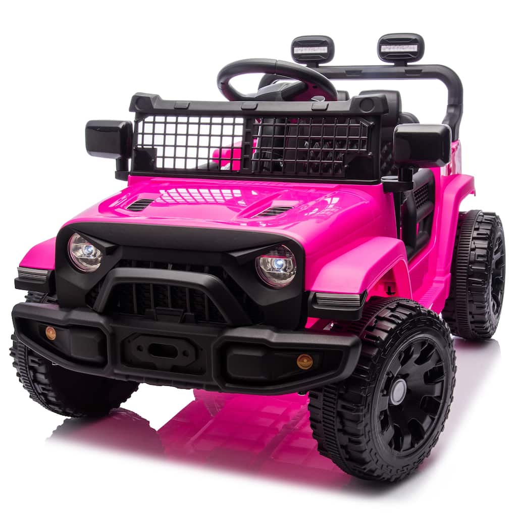 24V Kids Electric Ride-On Car with Remote Control, Ages 3+, 2WD & Bluetooth - Pink