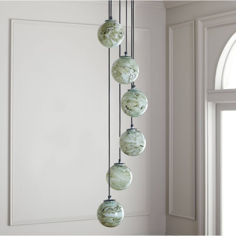 SAFAVIEH Lighting Hallie 6 Light 18-inch Pendant. - 18"W x 18"D x 64"H