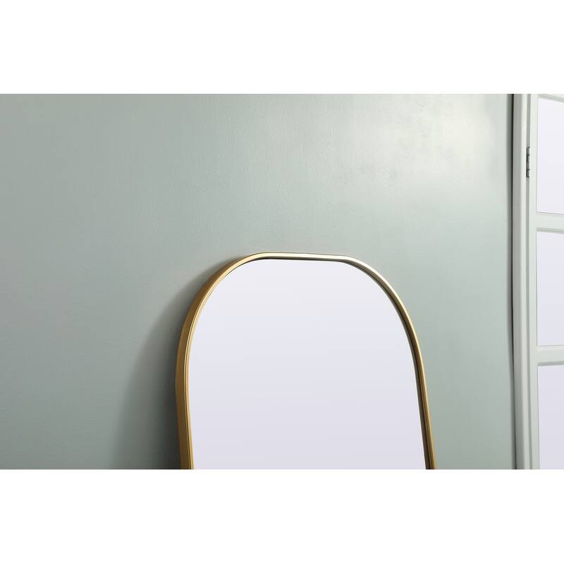Indigo Home Metal Frame Arch Full Length Mirror 28x74 Inch