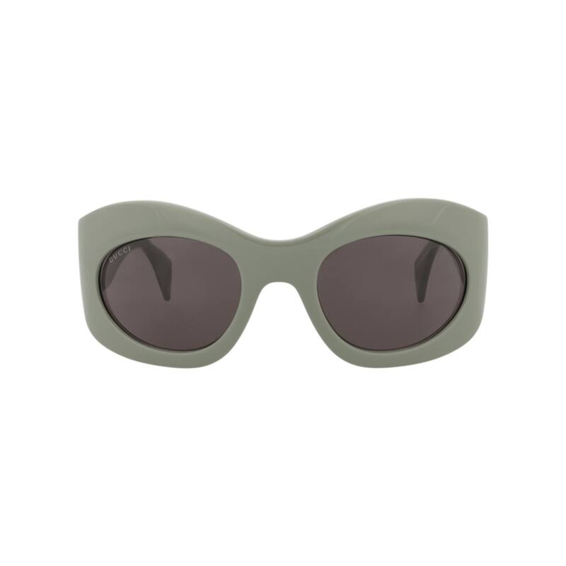 Gucci Shield-Frame Recycled Acetate Sunglasses - Green Green Grey - Green - Grey Lens