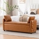 preview thumbnail 13 of 48, Storage Bench for Bedroom, 60" End of Bed Bench for King Size Bed Modern Upholstered Long Bench with Tufted Arm