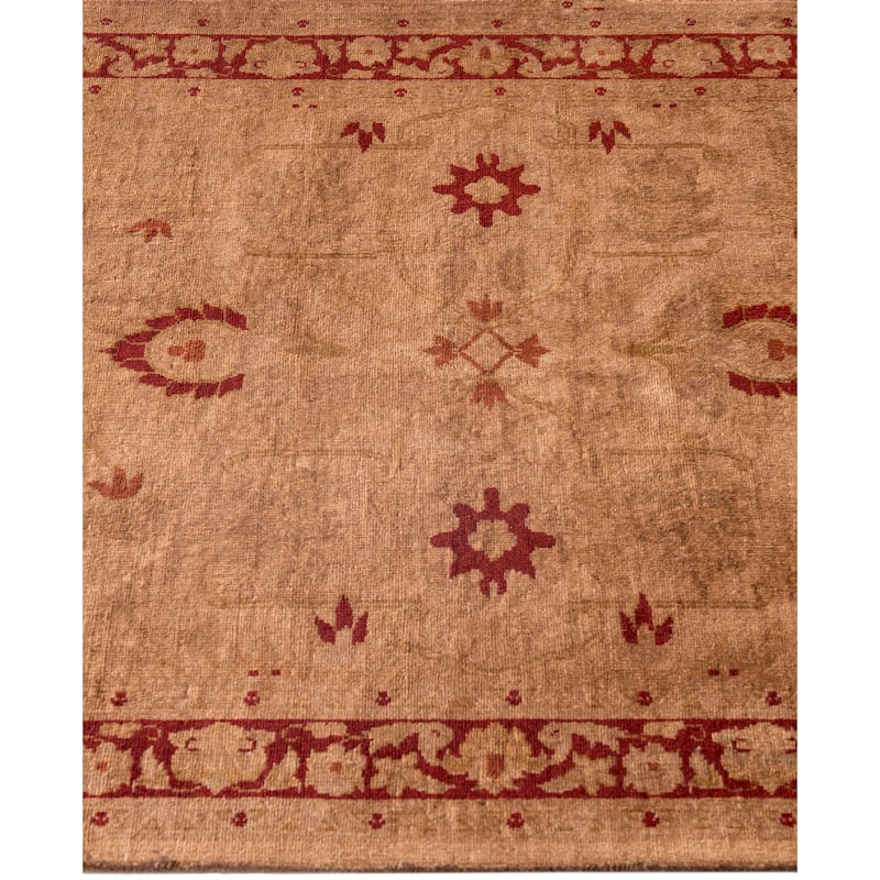 Overdyed One-of-a-Kind Hand-Knotted Runner Rug - Brown - 2' 6" x 12' 2"