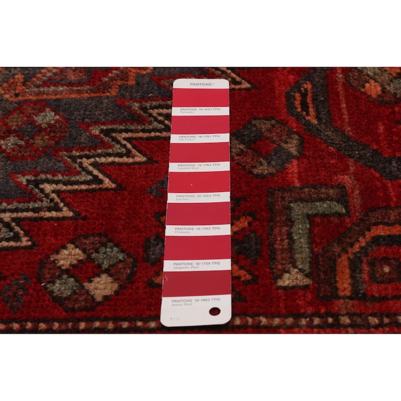 ECARPETGALLERY Hand-knotted Anadol Red Wool Rug - 3'3 x 10'0