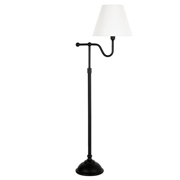 Wellesley 63 in. Brass Floor Lamp with Empire Shade