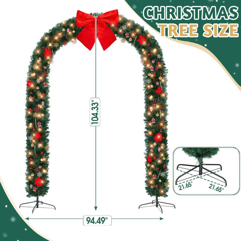 Christmas Artificial Tree Archway Decoration - Green