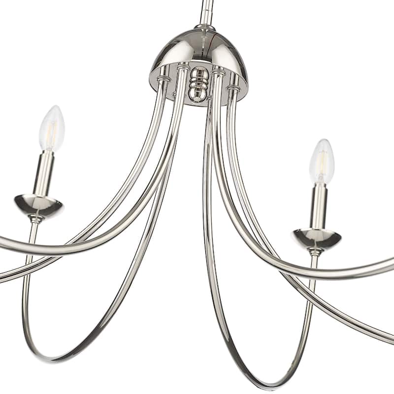 Millennium Lighting 12406 Huxley 6 Light 29" Wide Taper Candle Style