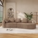preview thumbnail 4 of 68, Christopher Knight Home - Olivia Curved Foam Sofa Set - 116"L Camel