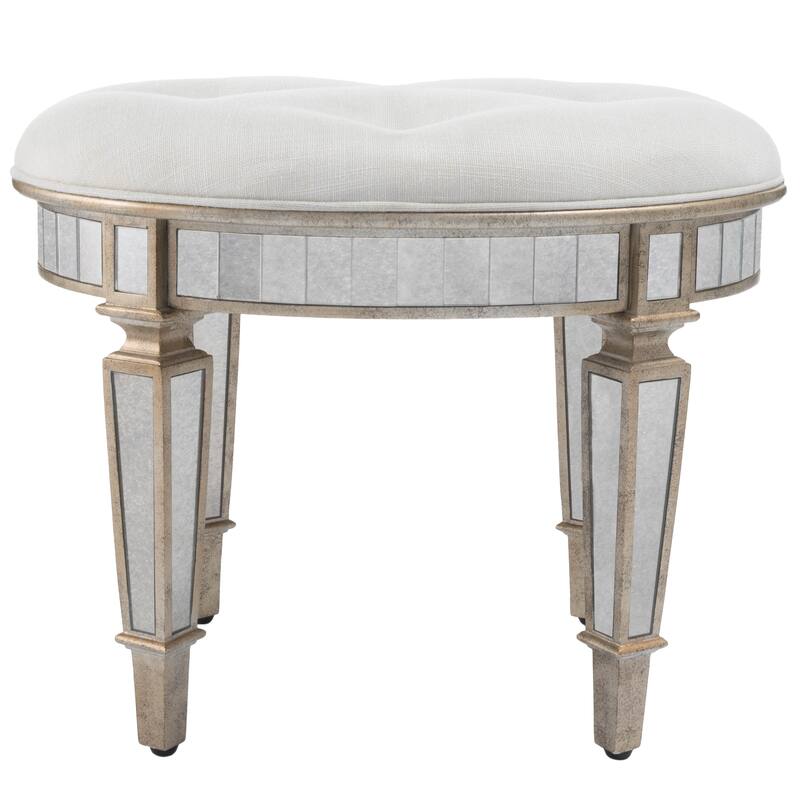 Garbo Mirrored Vanity Stool