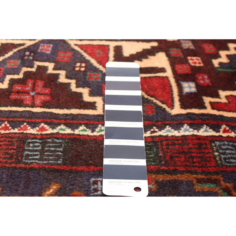 ECARPETGALLERY Hand-knotted Teimani Navy Wool Rug - 3'10 x 6'8