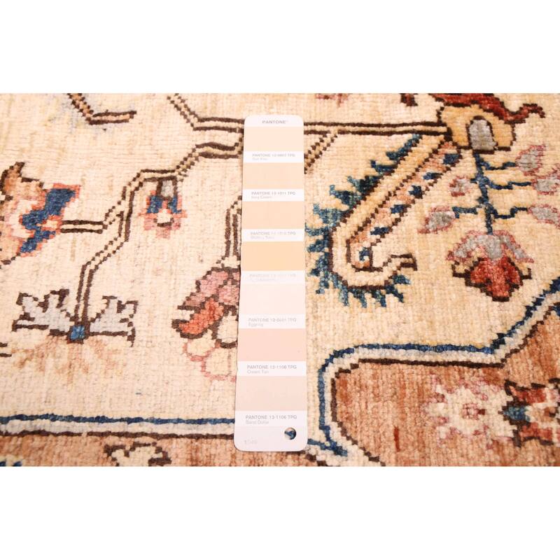 ECARPETGALLERY Hand-knotted Aryana Ivory Wool Rug - 8'0 x 9'11