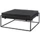 preview thumbnail 4 of 3, Uttermost 25111 Telone 35" Wide Aluminum Top Iron Coffee Table