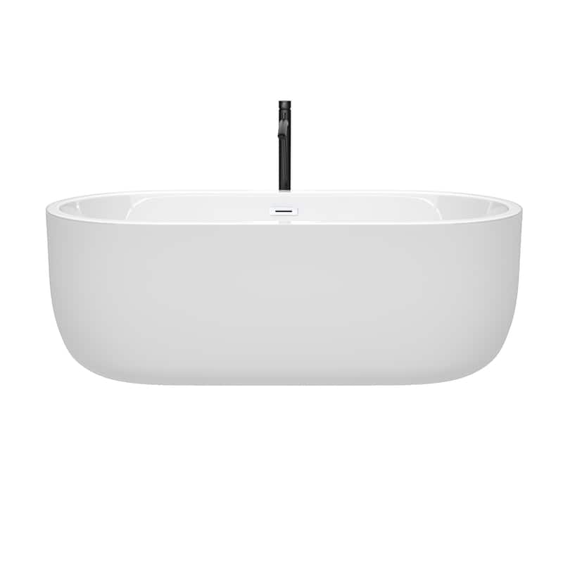 Wyndham Collection Juliette 67" Freestanding Acrylic Soaking Tub with