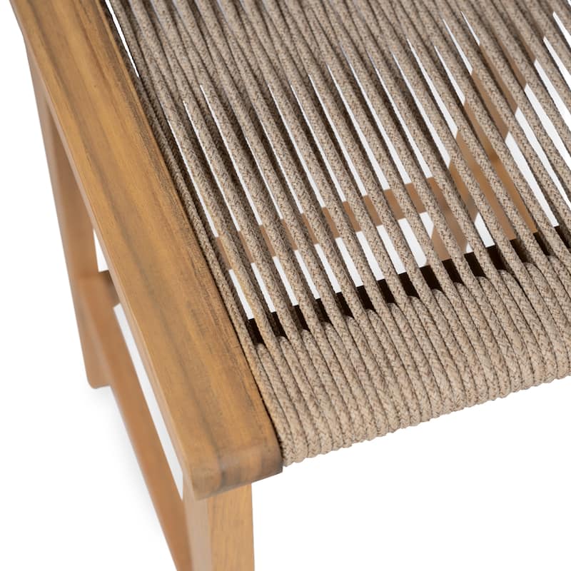 Christopher Knight Home- Lingard Acacia Wood Backless Patio Counter Stool(Set of 2)