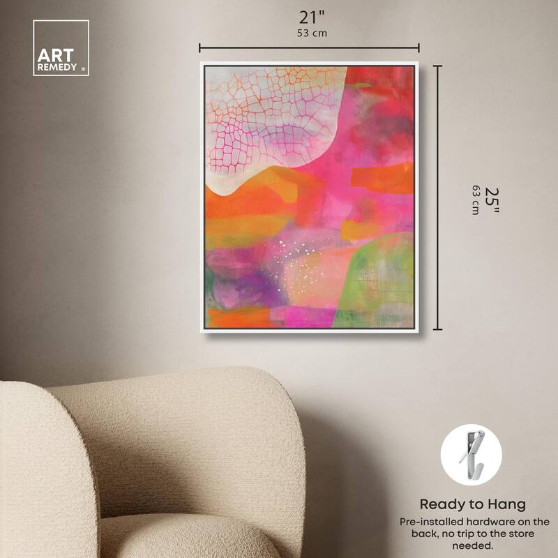Garnet Gleam III Canvas by Art Remedy
