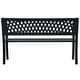 preview thumbnail 4 of 4, 47.2" Steel Garden Furniture, Made of Steel and Lattice-Patterned Plastic, Outdoor Occasion Bench, Simple Park Bench